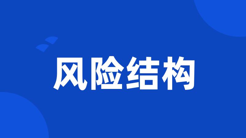 风险结构