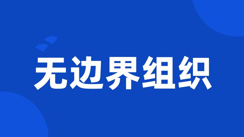 无边界组织