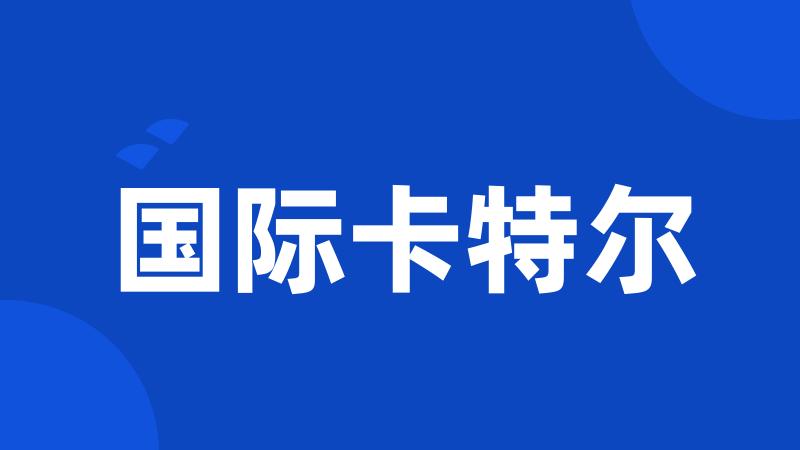 国际卡特尔