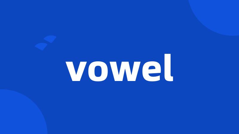 vowel