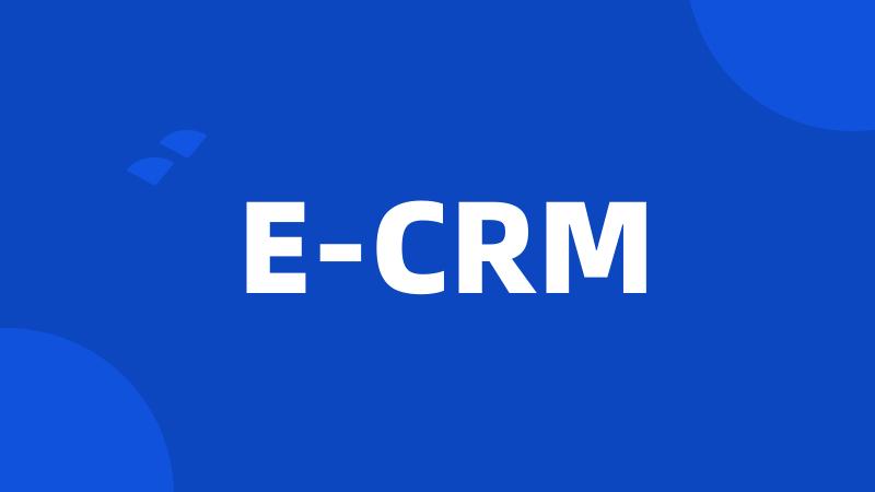 E-CRM