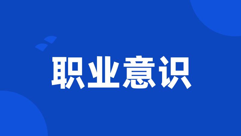 职业意识