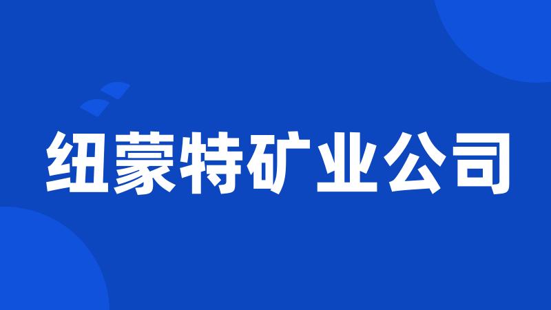 纽蒙特矿业公司