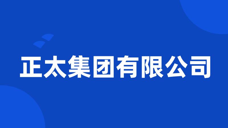 正太集团有限公司