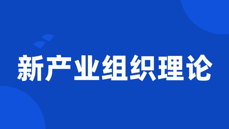 新产业组织理论