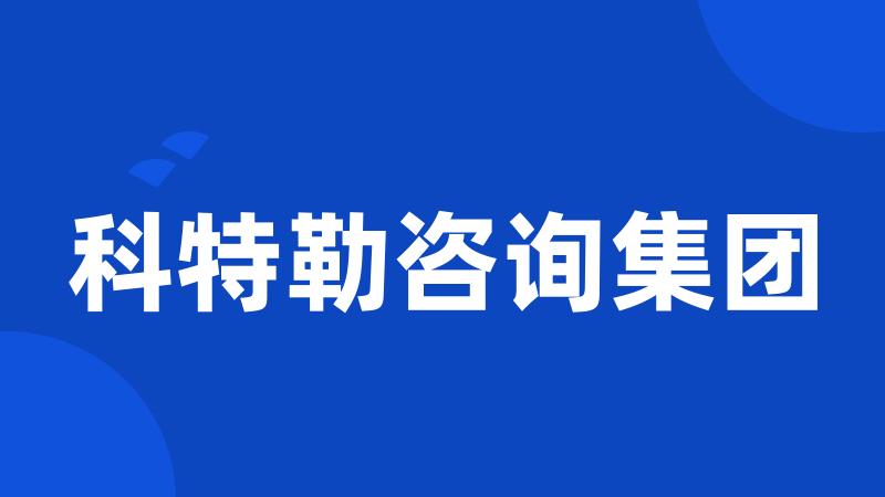 科特勒咨询集团