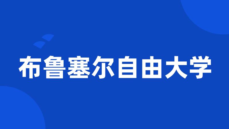布鲁塞尔自由大学
