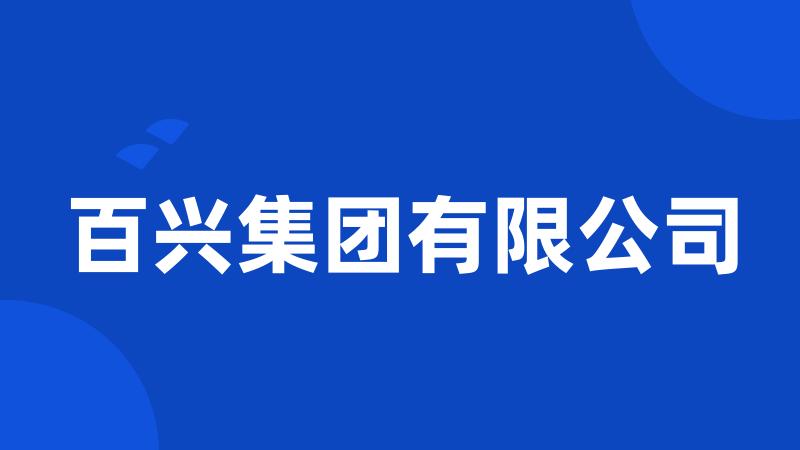 百兴集团有限公司