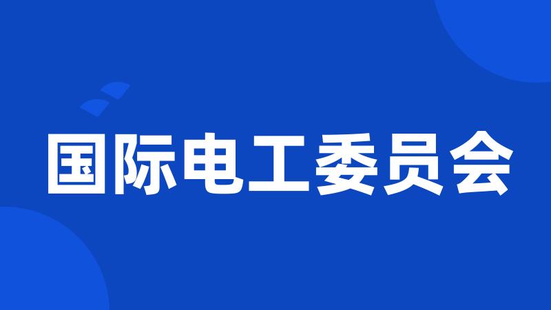 国际电工委员会