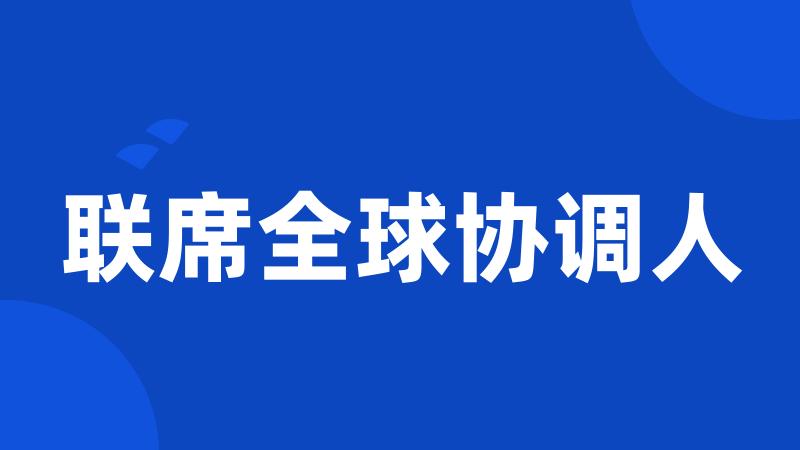 联席全球协调人