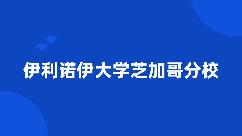 伊利诺伊大学芝加哥分校