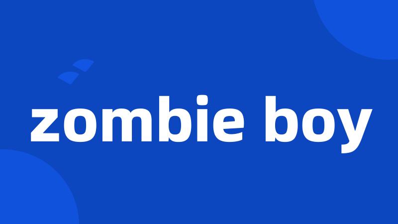 zombie boy