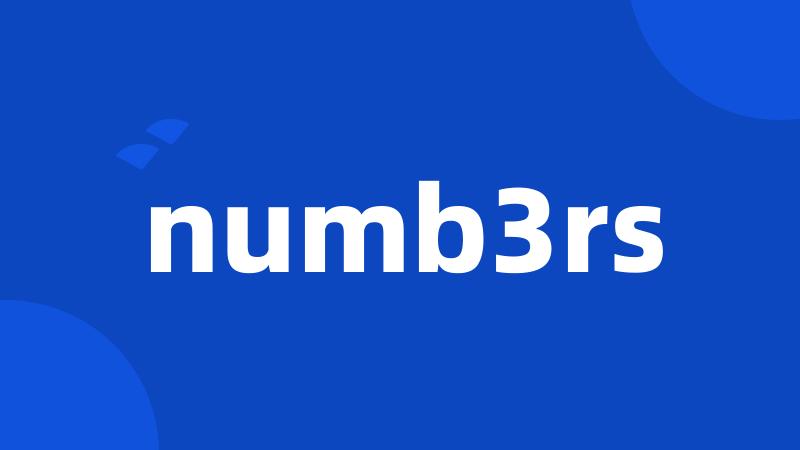 numb3rs