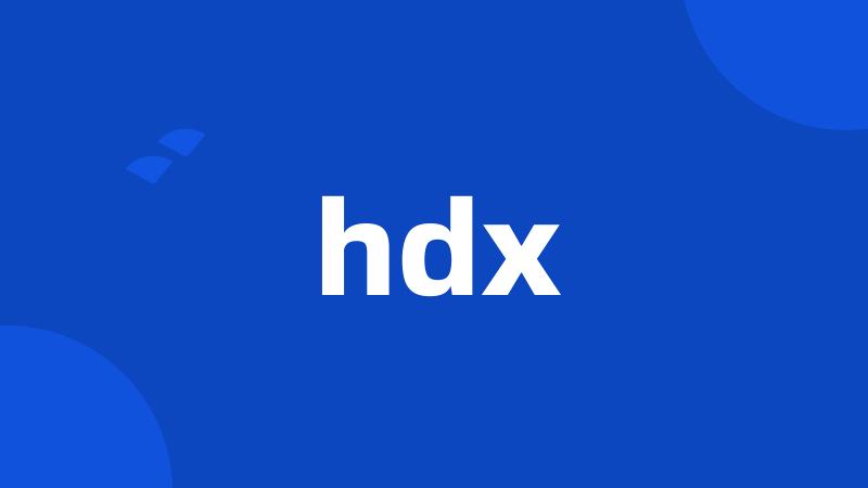 hdx