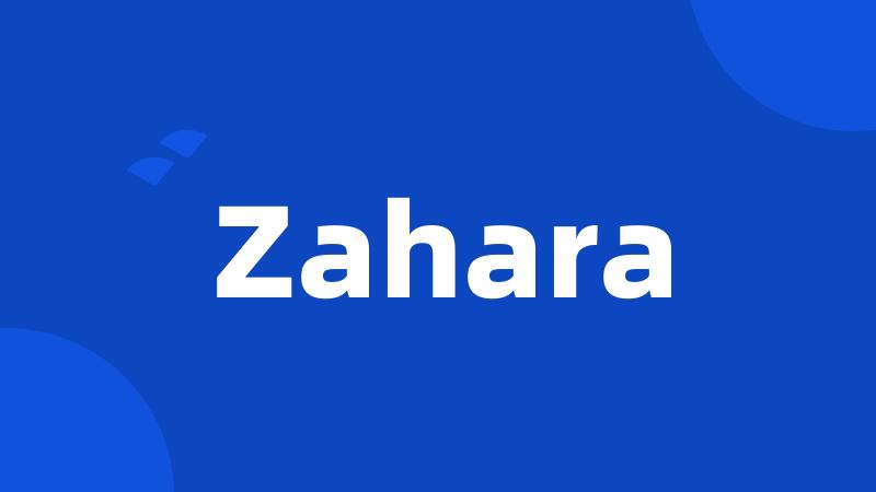 Zahara