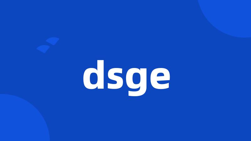 dsge