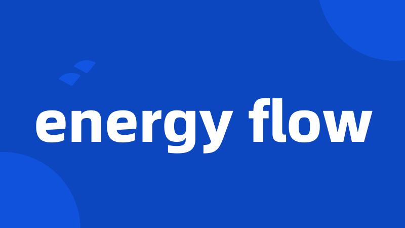 energy flow