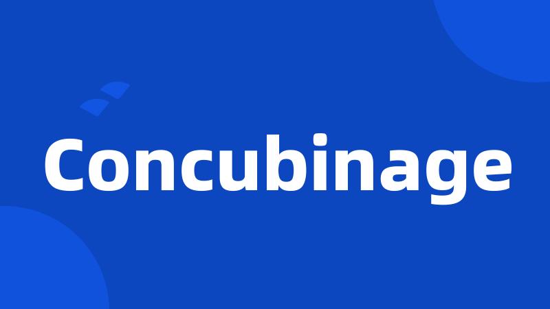 Concubinage