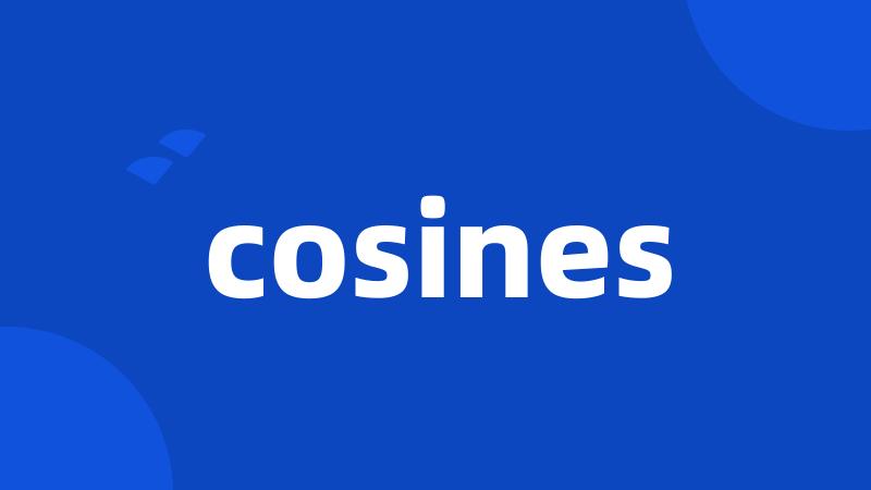 cosines