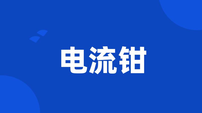 电流钳
