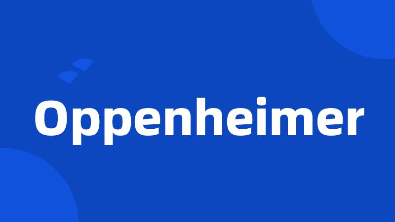 Oppenheimer