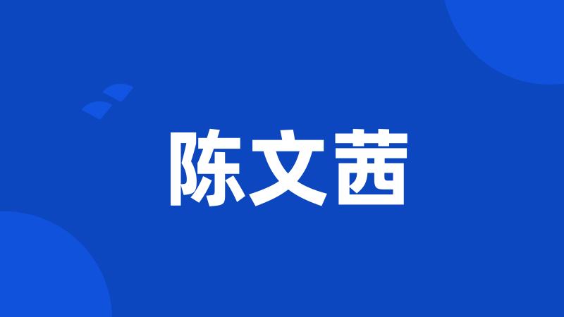陈文茜
