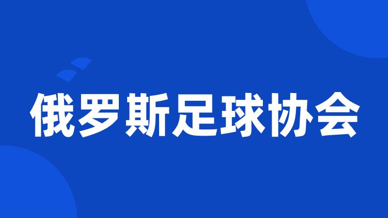 俄罗斯足球协会
