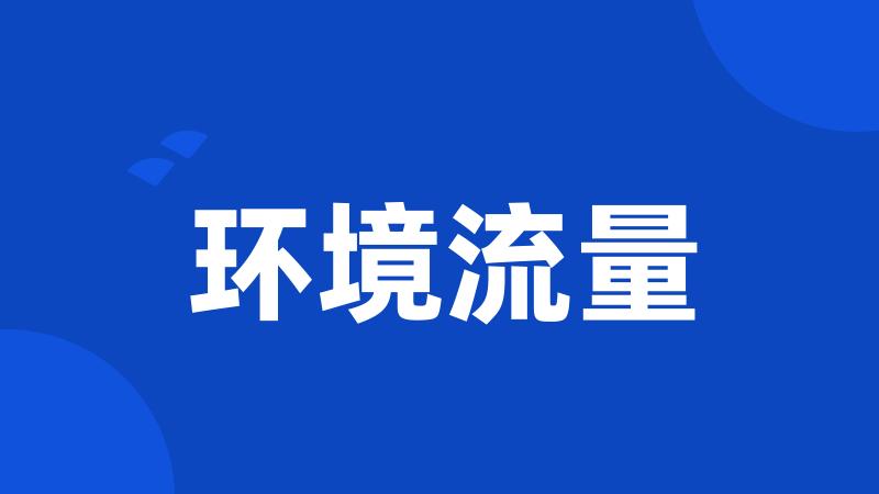 环境流量