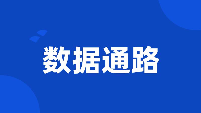 数据通路
