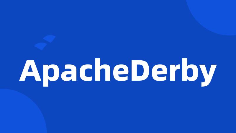 ApacheDerby