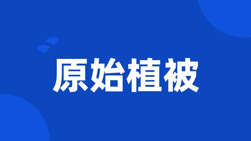 原始植被