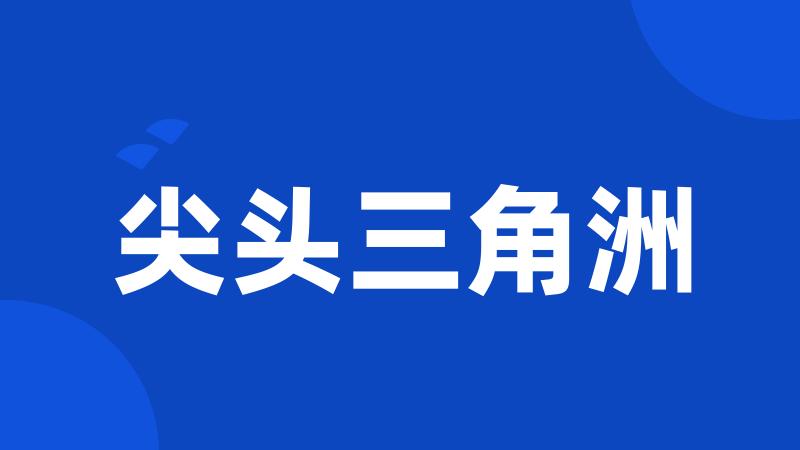 尖头三角洲