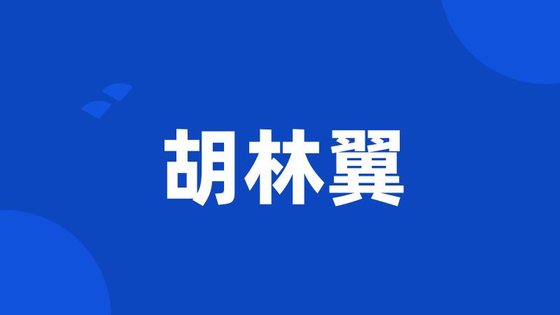 胡林翼