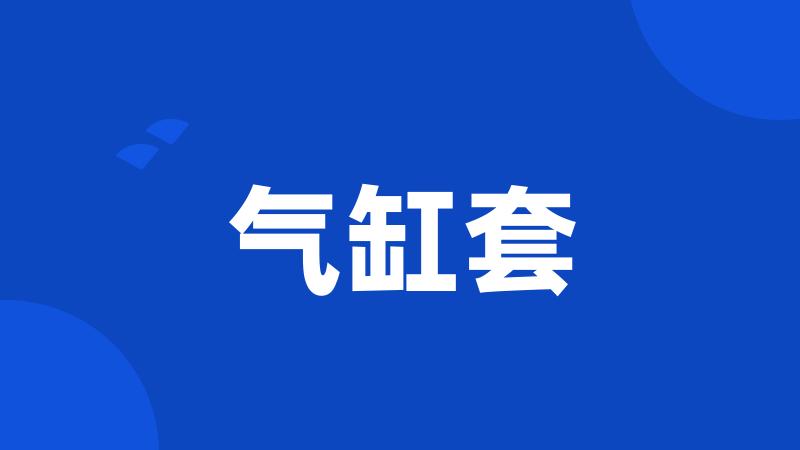 气缸套