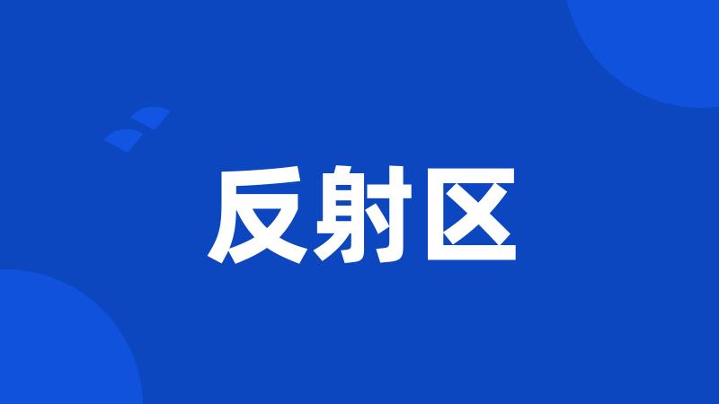 反射区