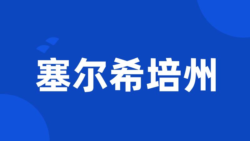 塞尔希培州