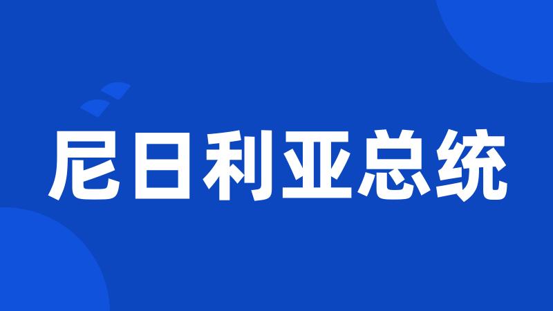 尼日利亚总统