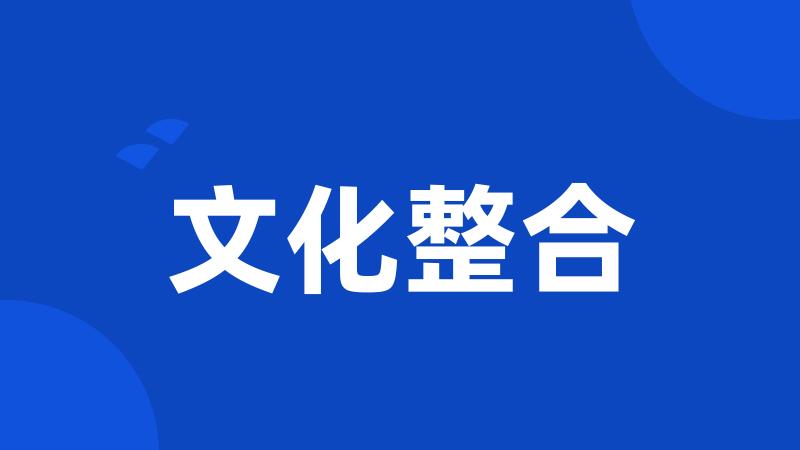 文化整合