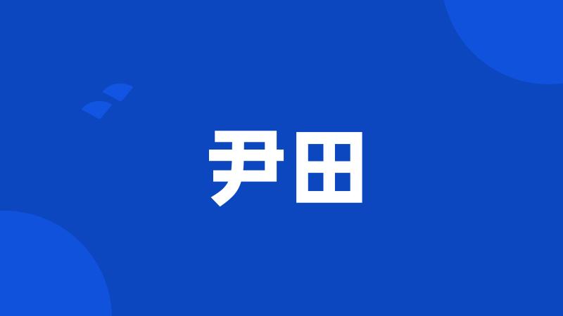 尹田