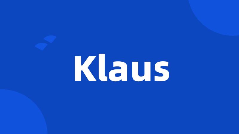 Klaus