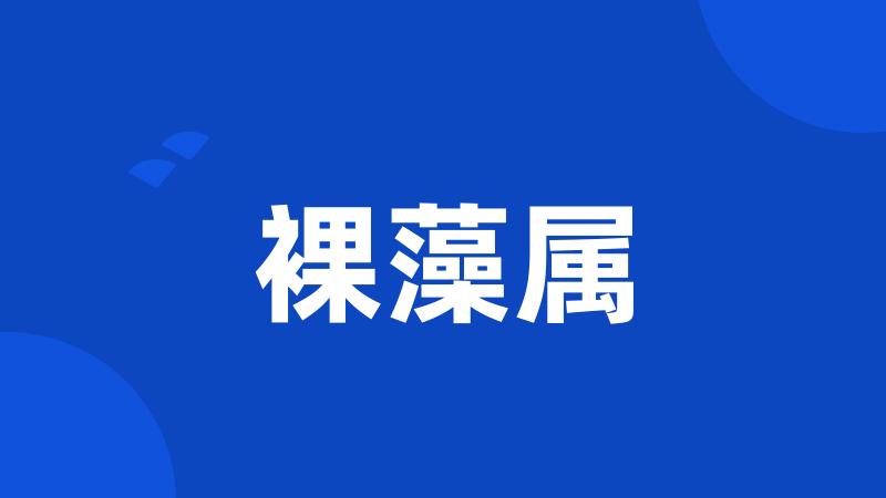 裸藻属