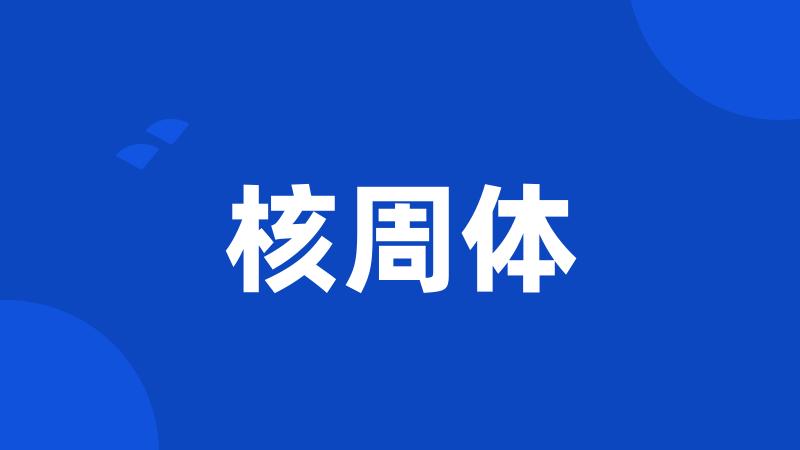 核周体