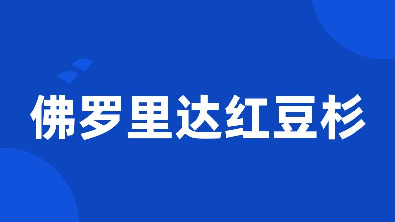 佛罗里达红豆杉