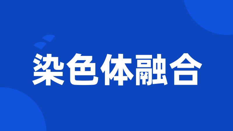 染色体融合