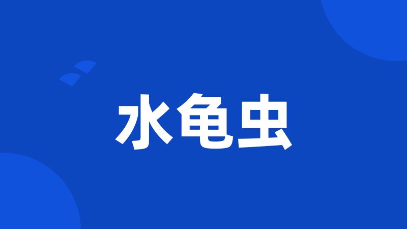 水龟虫