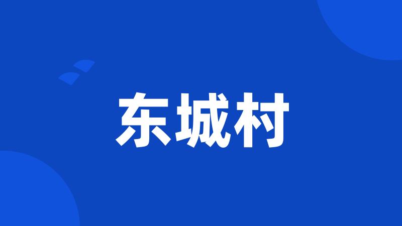 东城村