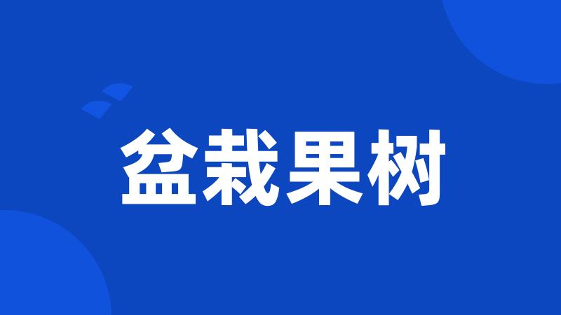 盆栽果树