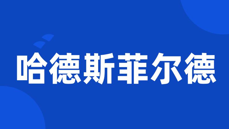 哈德斯菲尔德