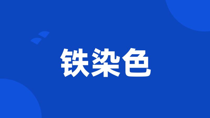 铁染色