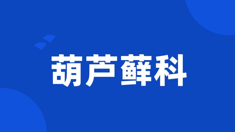 葫芦藓科